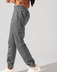 POPFLEX Full Size Cloud Rollover Sweatpant - Smoke