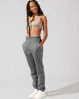 POPFLEX Full Size Cloud Rollover Sweatpant - Smoke