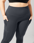 Full Size Supersculpt™ Leggings with Pockets - Smoky Grey