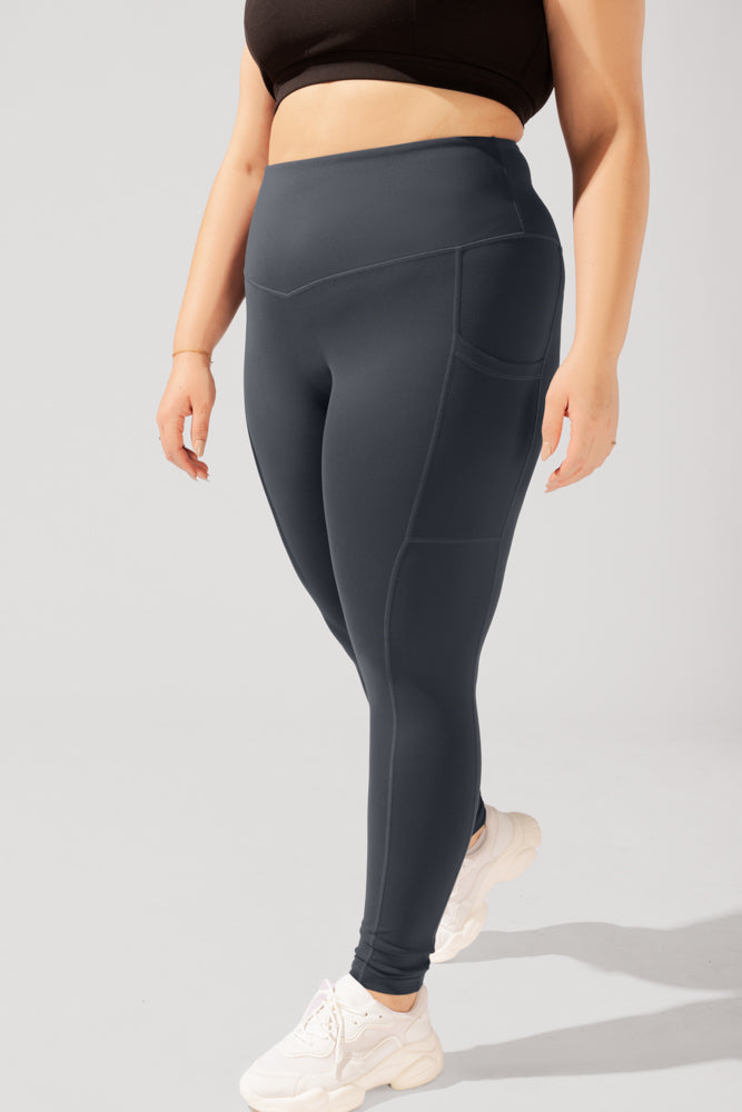 Full Size Supersculpt™ Leggings with Pockets - Smoky Grey