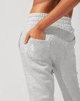 POPFLEX Full Size Cloud Rollover Sweatpant - Heather Grey