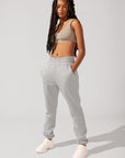 POPFLEX Full Size Cloud Rollover Sweatpant - Heather Grey