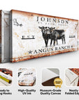 Personalized Angus Ranch Sign II