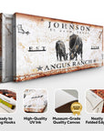 Personalized Angus Ranch Sign