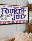 4th of July Personalized Welcome Sign