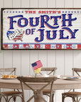 4th of July Personalized Welcome Sign