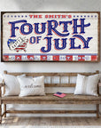 4th of July Personalized Welcome Sign