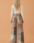 Western Print High Waist Wide Leg Jeans
