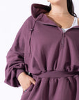 Full Size Game Day Dress - Deep Plum