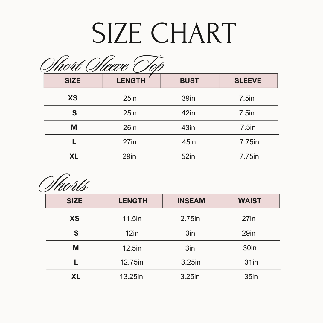 Green + Pink Stripe - Short Pajama Set