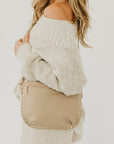 Pebbled Sabrina Studded Bum Bag