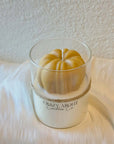 Pumpkin Candle in Glass Jar | Handcrafted Soy Wax