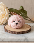 Cute Puppy Sculpture Candle – Hand-Poured Soy Wax | Ivory, Brown & Pink