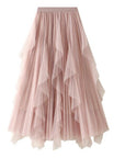 Miss Sparkling | Pleated Chiffon Midi Skirt