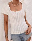 Miss Sparkling |Ruffle Detail Top