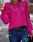 Miss Sparkling |Puff Shoulder Blouse