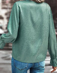 Miss Sparkling | Long Sleeve V- neck Blouse