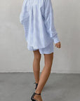 Miss Sparkling | Striped Two Piece Shorts Set