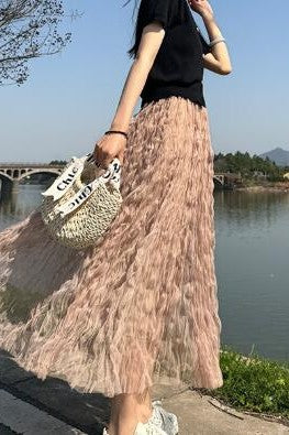 Miss Sparkling | Midi Mesh Skirt
