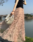 Miss Sparkling | Midi Mesh Skirt
