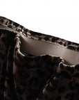 Miss Sparkling | Velvet Leopard Midi Skirt