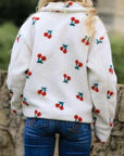 Miss Sparkling |Sherpa Cherries Jacket