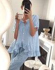 Miss Sparkling | Gingham Two Piece Lounge Set