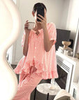 Miss Sparkling | Gingham Two Piece Lounge Set