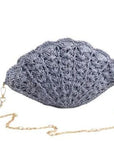 Miss Sparkling Crochet Shell-Shaped  Bag