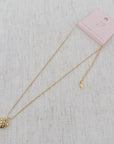 Quilted Luxe Heart Charm Necklace