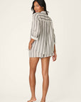 P.J. Salvage Sea You in St. Tropez Shoreline Stripe Short Set