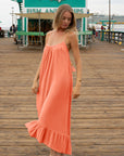 P.J. Salvage Sea You in Capri Hot Coral Dress