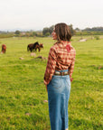 Pretty Plaid Cowboy Button Up