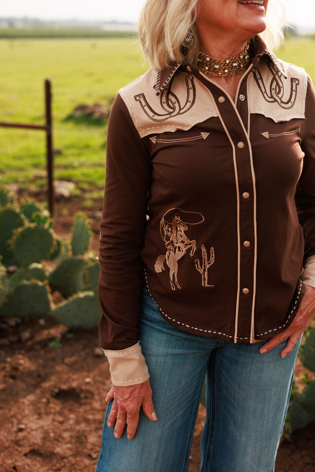 Lucky Buck Button Up
