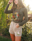 Gingham Rodeo Shorts