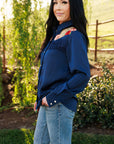 Dark Navy Button Up