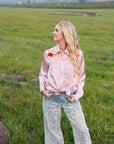Pale Pink Button Up