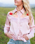 Pale Pink Button Up