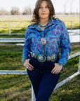 Denim Rose Button Up