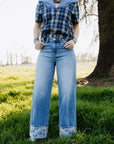 Rowdy Rose Cuff Jeans