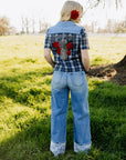 Rowdy Rose Cuff Jeans