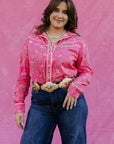 Rebel Rose Button Up