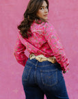 Rebel Rose Button Up