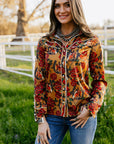 Horses & Horseshoes Button Up