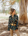 Lucky Plaid Pony Buck Button Up
