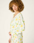 P.J. Salvage La Dolce Spritz Lemon Zest Long Sleeve Top