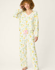 P.J. Salvage La Dolce Spritz Lemon Zest Long Sleeve Top