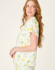 P.J. Salvage La Dolce Spritz Lemon Zest Short Sleeve Top