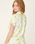 P.J. Salvage La Dolce Spritz Lemon Zest Short Sleeve Top