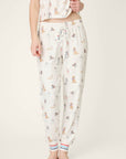P.J. Salvage Red, White, & Woof Patriotic Pups Banded Pants